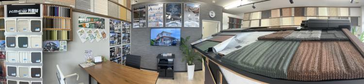 パノラマモードで撮影したガイソー菊川店の店内画像