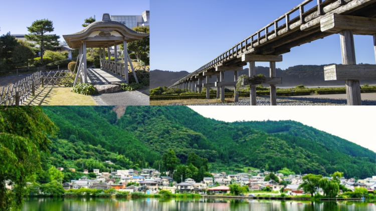 島田市の住宅街と山の景色。温暖な気候と住宅環境を紹介