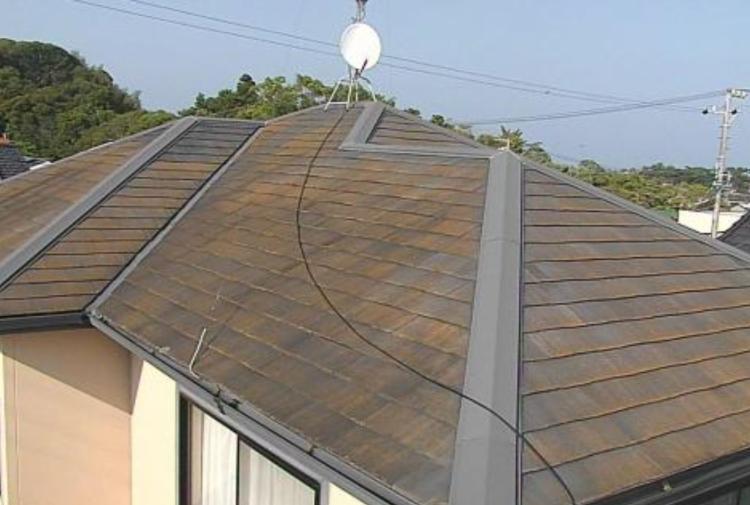 牧之原市の屋根塗装事例－施工前