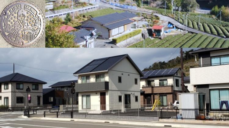 菊川市の住宅街（外観が整った家並み）