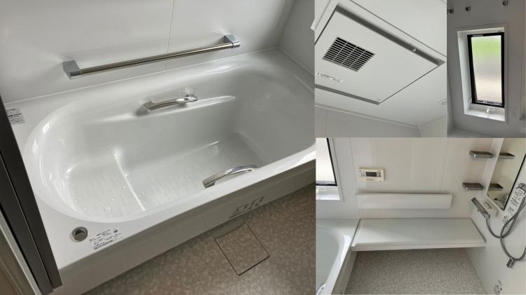 安心して入浴できる浴室。ヒートショック対策工事の効果を示す