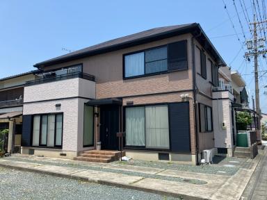 菊川市高耐久フッ素外壁塗装|築30年外壁を美しく再生イメージチェンジも成功